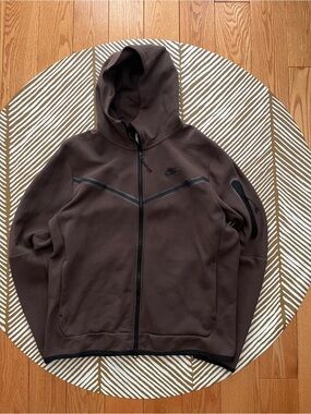 Nike Tech Brown Full Zip Fleece (L)